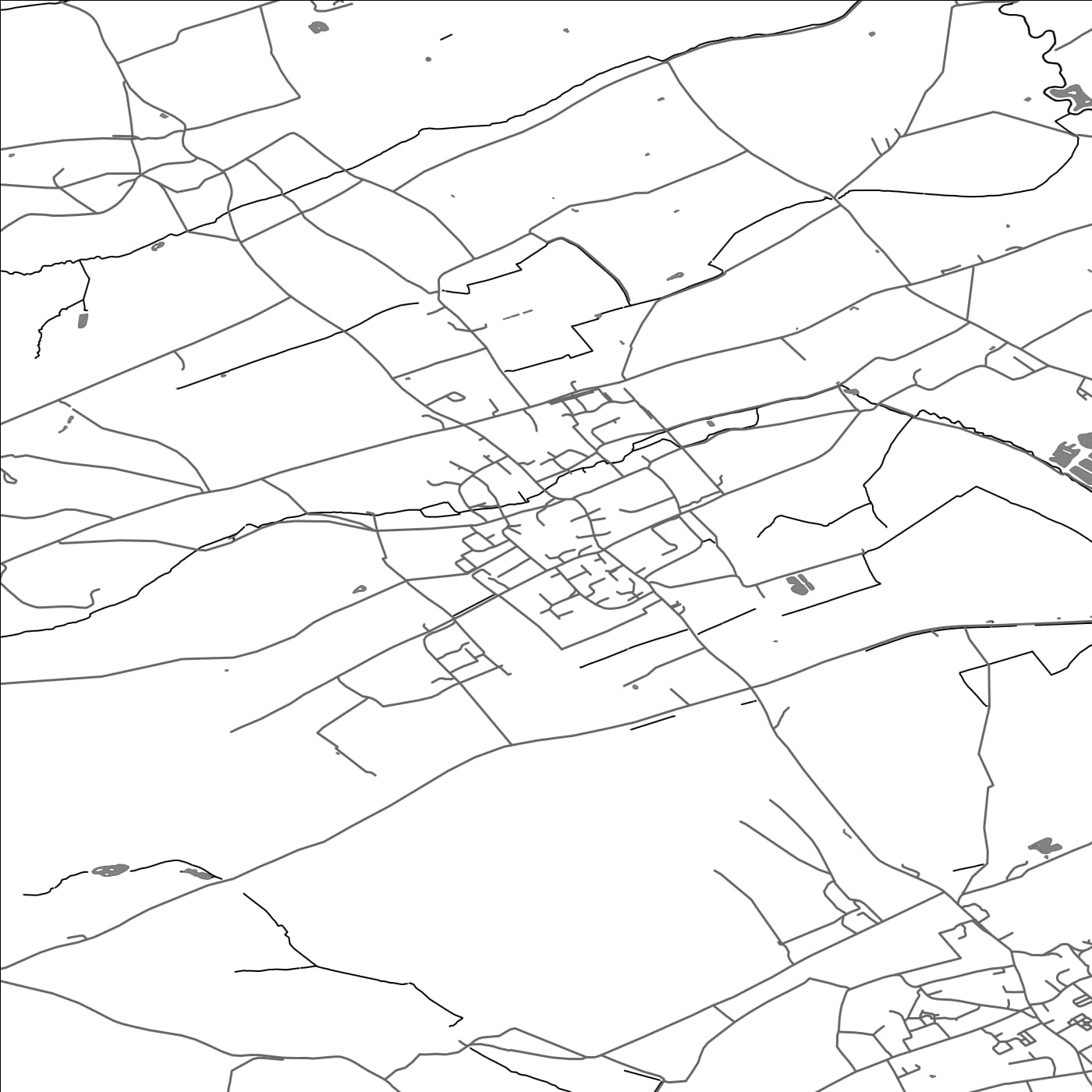 ROAD MAP OF HENSTRIDGE, UNITED KINGDOM BY MAPBAKES