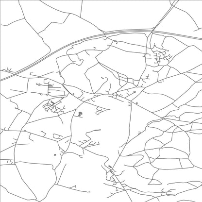 ROAD MAP OF HERMITAGE, UNITED KINGDOM BY MAPBAKES