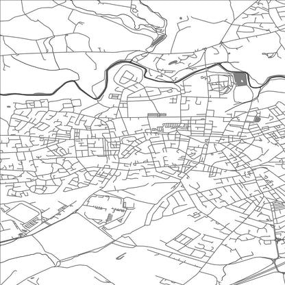 ROAD MAP OF HEYWOOD, UNITED KINGDOM BY MAPBAKES