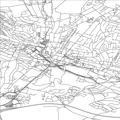 ROAD MAP OF HIGH WYCOMBE, UNITED KINGDOM BY MAPBAKES