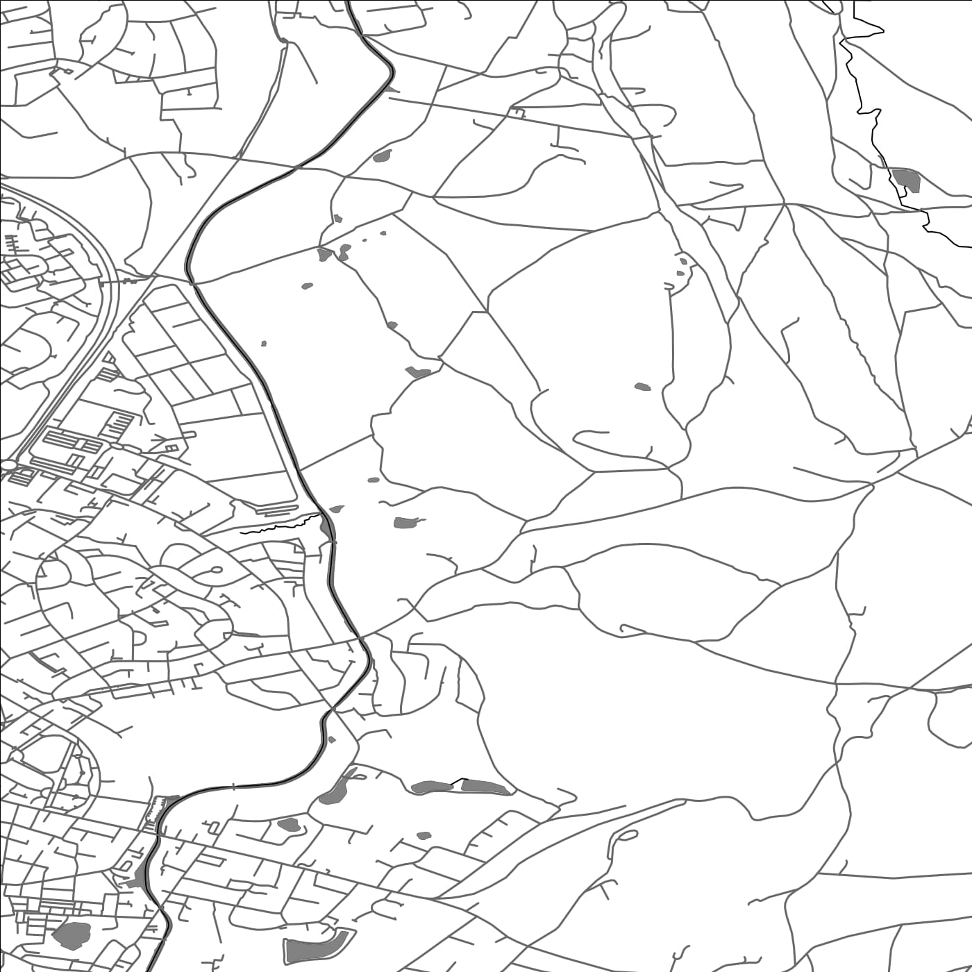 ROAD MAP OF HIGHER HURDSFIELD, UNITED KINGDOM BY MAPBAKES