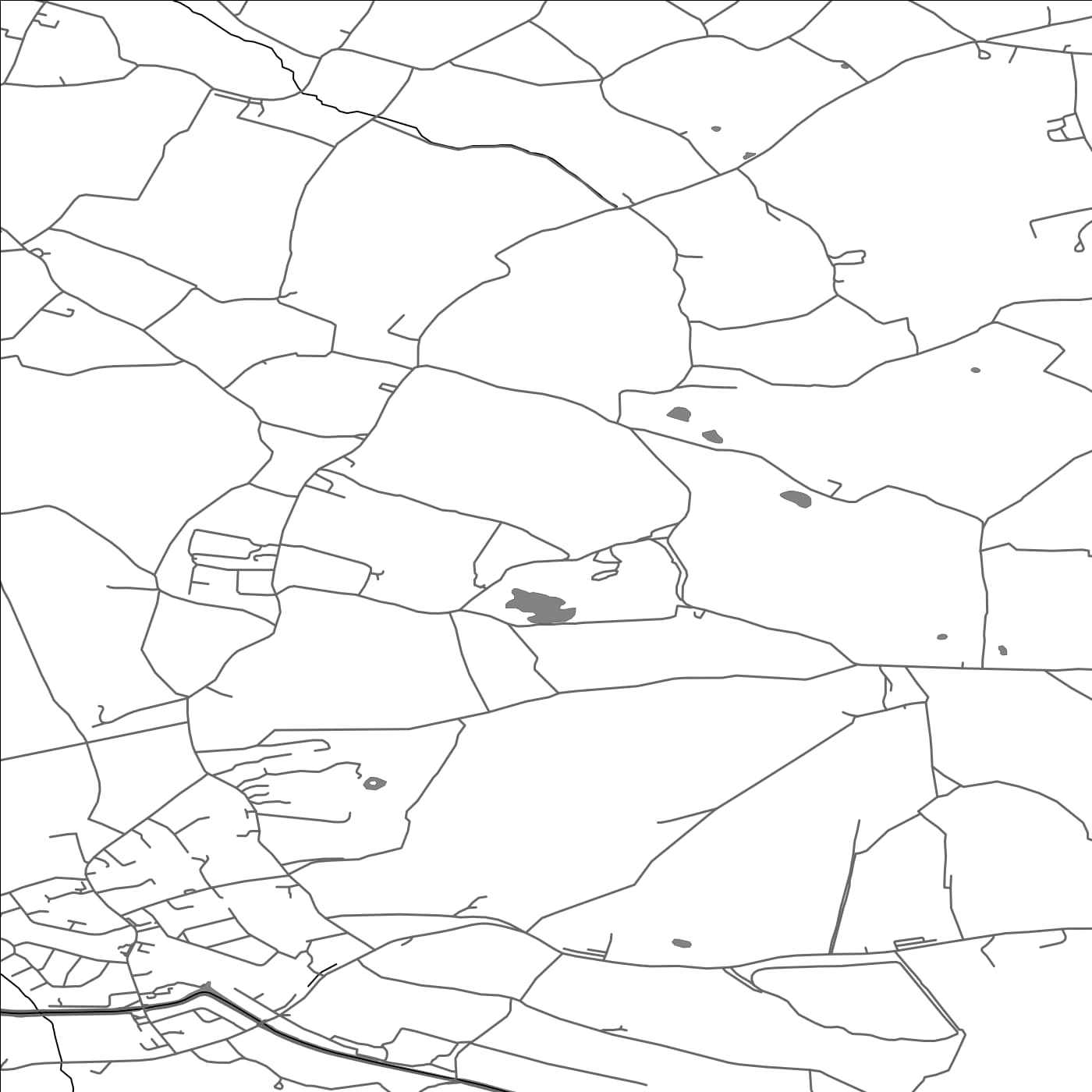 ROAD MAP OF HILLDALE, UNITED KINGDOM BY MAPBAKES