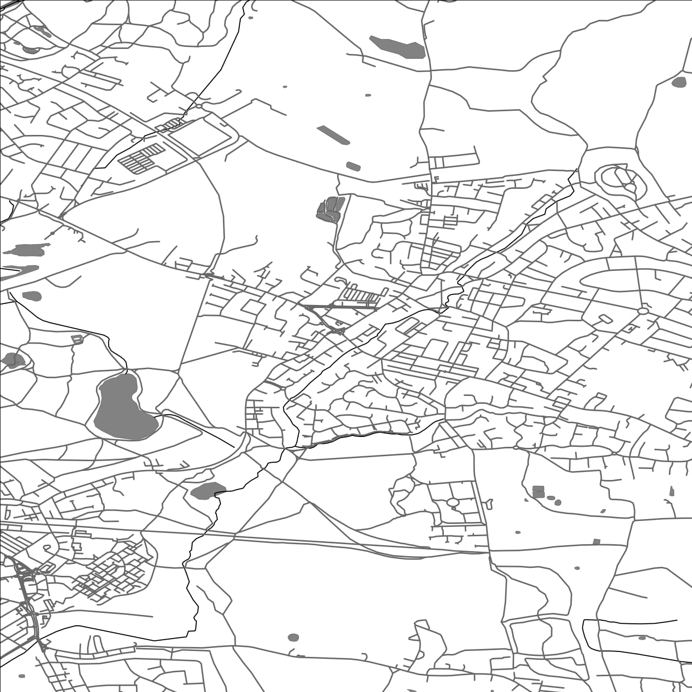 ROAD MAP OF HINDLEY, UNITED KINGDOM BY MAPBAKES