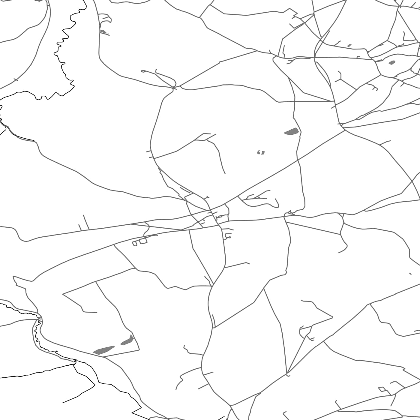 ROAD MAP OF HINTON CHARTERHOUSE, UNITED KINGDOM BY MAPBAKES