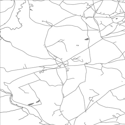 ROAD MAP OF HINTON CHARTERHOUSE, UNITED KINGDOM BY MAPBAKES