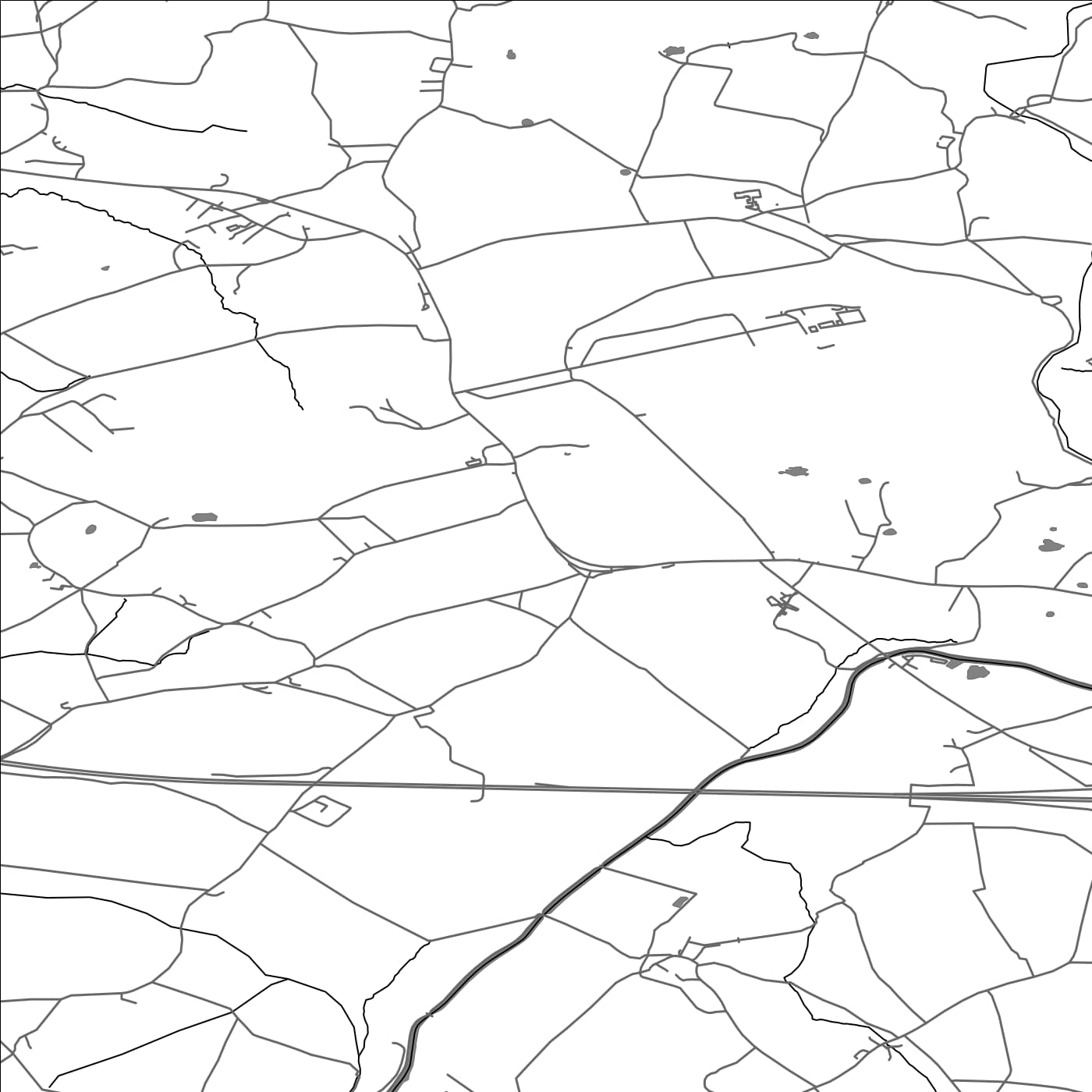 ROAD MAP OF HOGHTON, UNITED KINGDOM BY MAPBAKES