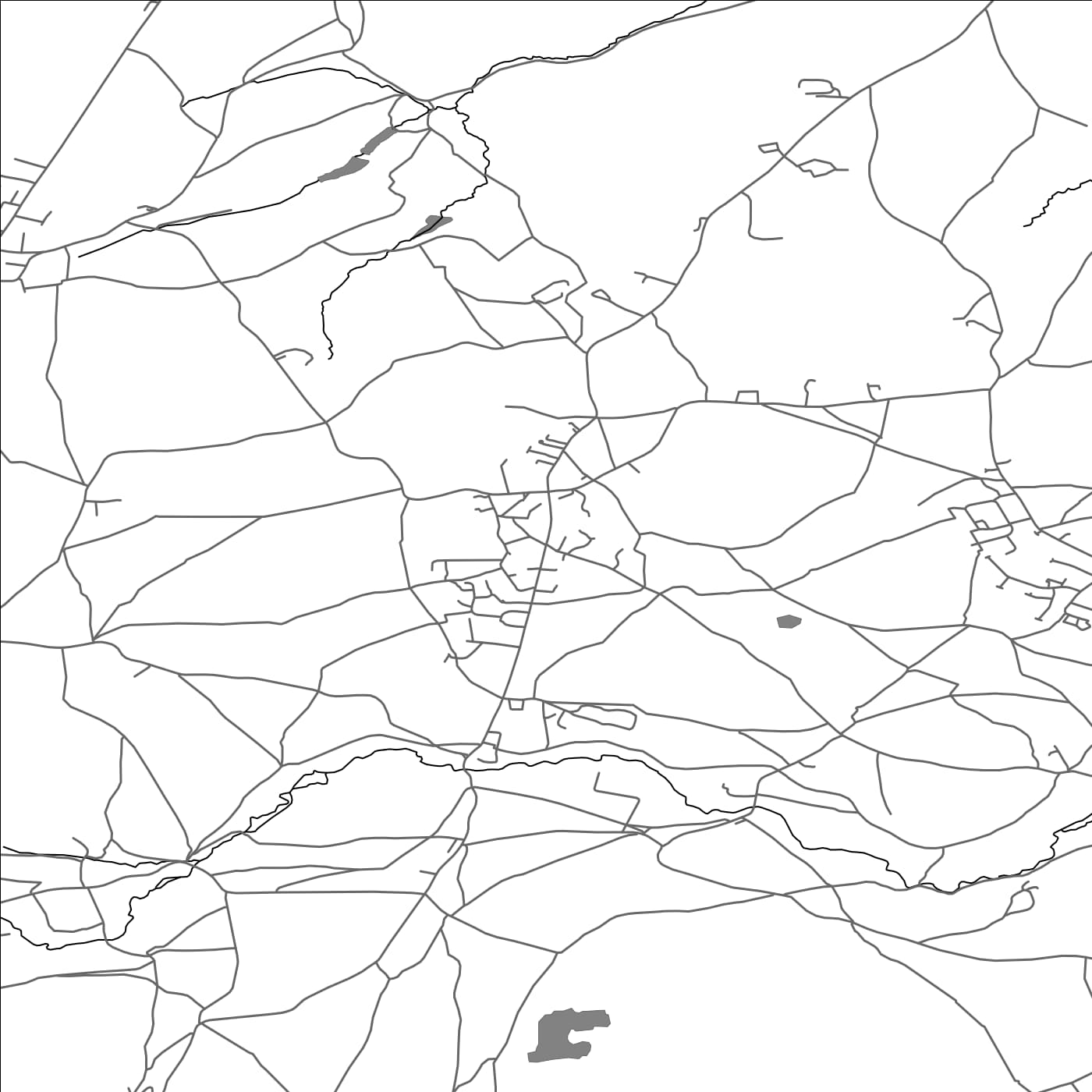 ROAD MAP OF HOLCOMBE, UNITED KINGDOM BY MAPBAKES