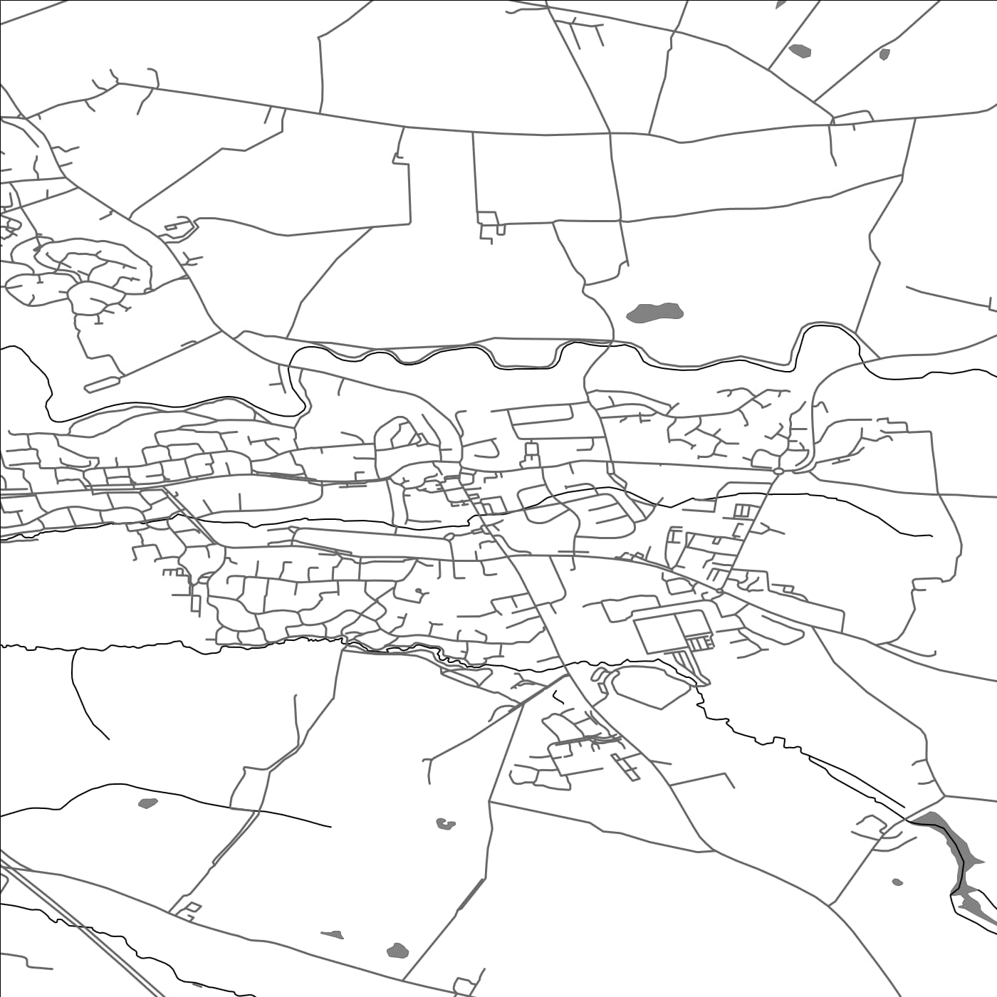 ROAD MAP OF HOLMES CHAPEL, UNITED KINGDOM BY MAPBAKES