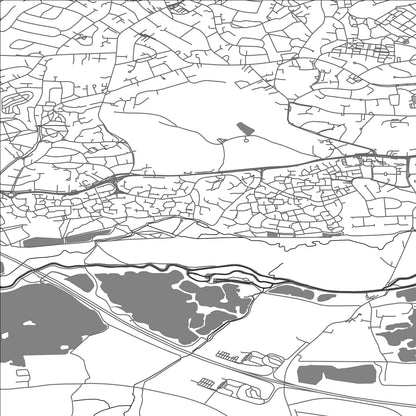 ROAD MAP OF HOLYBROOK, UNITED KINGDOM BY MAPBAKES