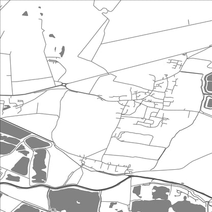 ROAD MAP OF HOLYWELL-CUM-NEEDINGWORTH, UNITED KINGDOM BY MAPBAKES