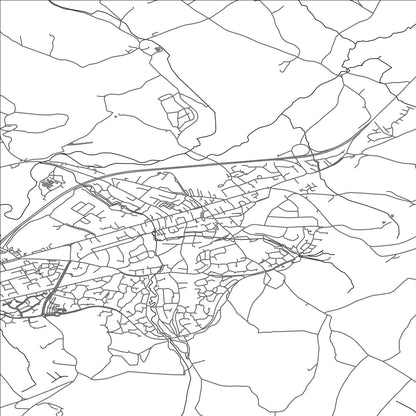 ROAD MAP OF HONITON, UNITED KINGDOM BY MAPBAKES