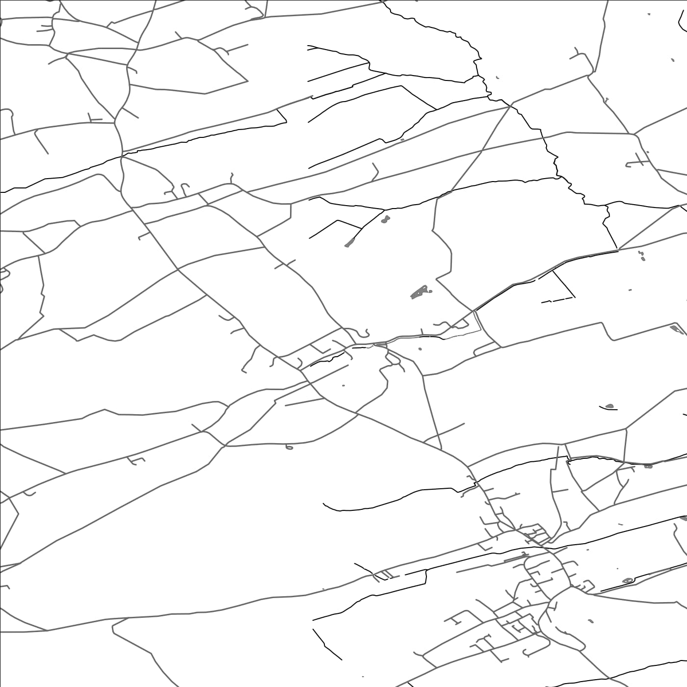 ROAD MAP OF HORSINGTON, UNITED KINGDOM BY MAPBAKES