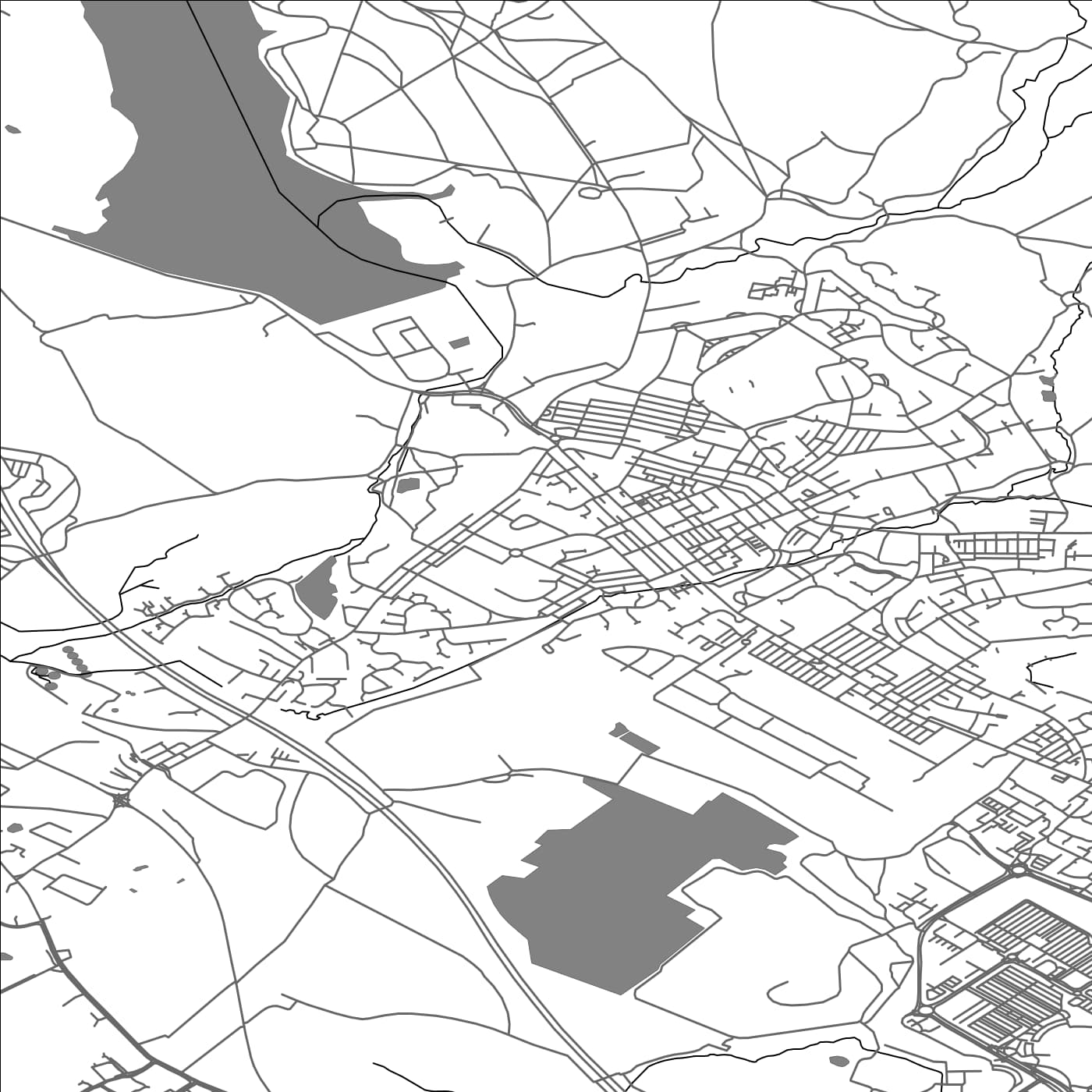 ROAD MAP OF HORWICH, UNITED KINGDOM BY MAPBAKES