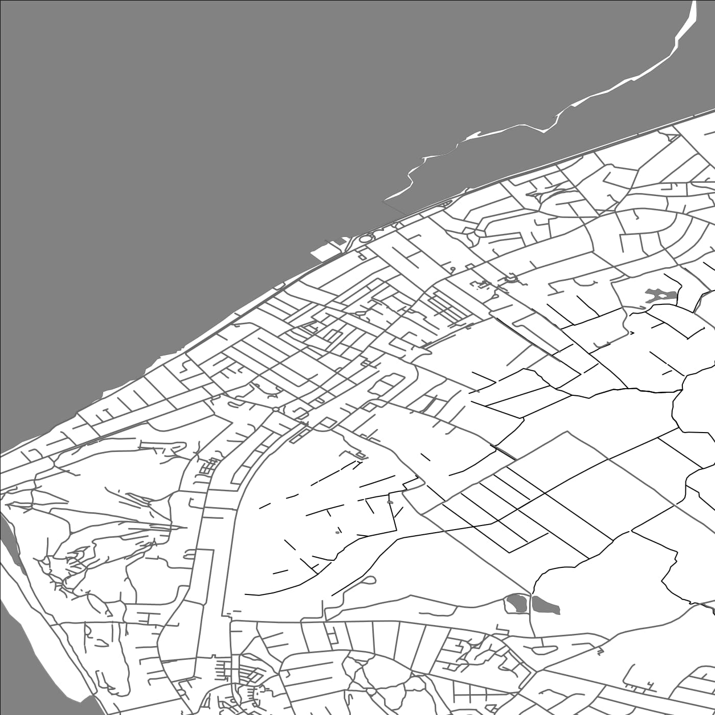 ROAD MAP OF HOYLAKE, UNITED KINGDOM BY MAPBAKES