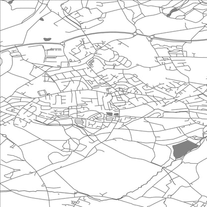 ROAD MAP OF HOYLAND NETHER, UNITED KINGDOM BY MAPBAKES