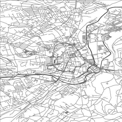 ROAD MAP OF HUDDERSFIELD, UNITED KINGDOM BY MAPBAKES