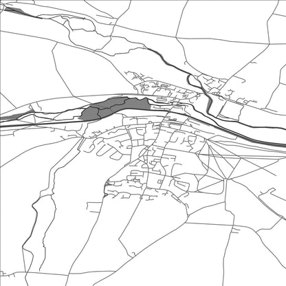 ROAD MAP OF HUNGERFORD, UNITED KINGDOM BY MAPBAKES