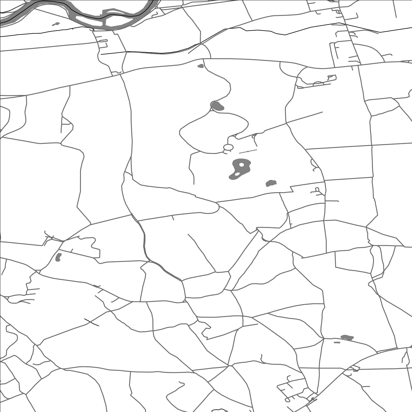 ROAD MAP OF HURLEY, UNITED KINGDOM BY MAPBAKES