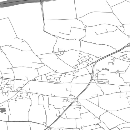 ROAD MAP OF HUTTON, UNITED KINGDOM BY MAPBAKES