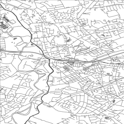 ROAD MAP OF HYDE, UNITED KINGDOM BY MAPBAKES