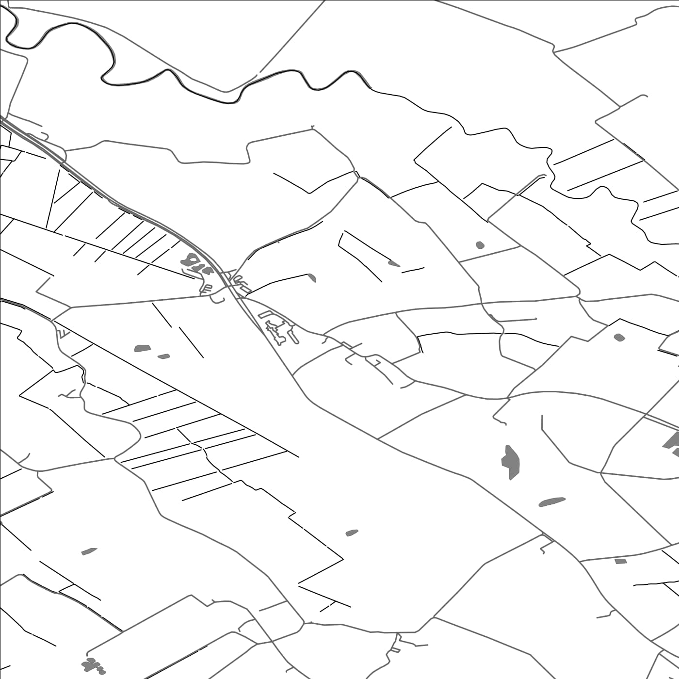 ROAD MAP OF INCE BLUNDELL, UNITED KINGDOM BY MAPBAKES