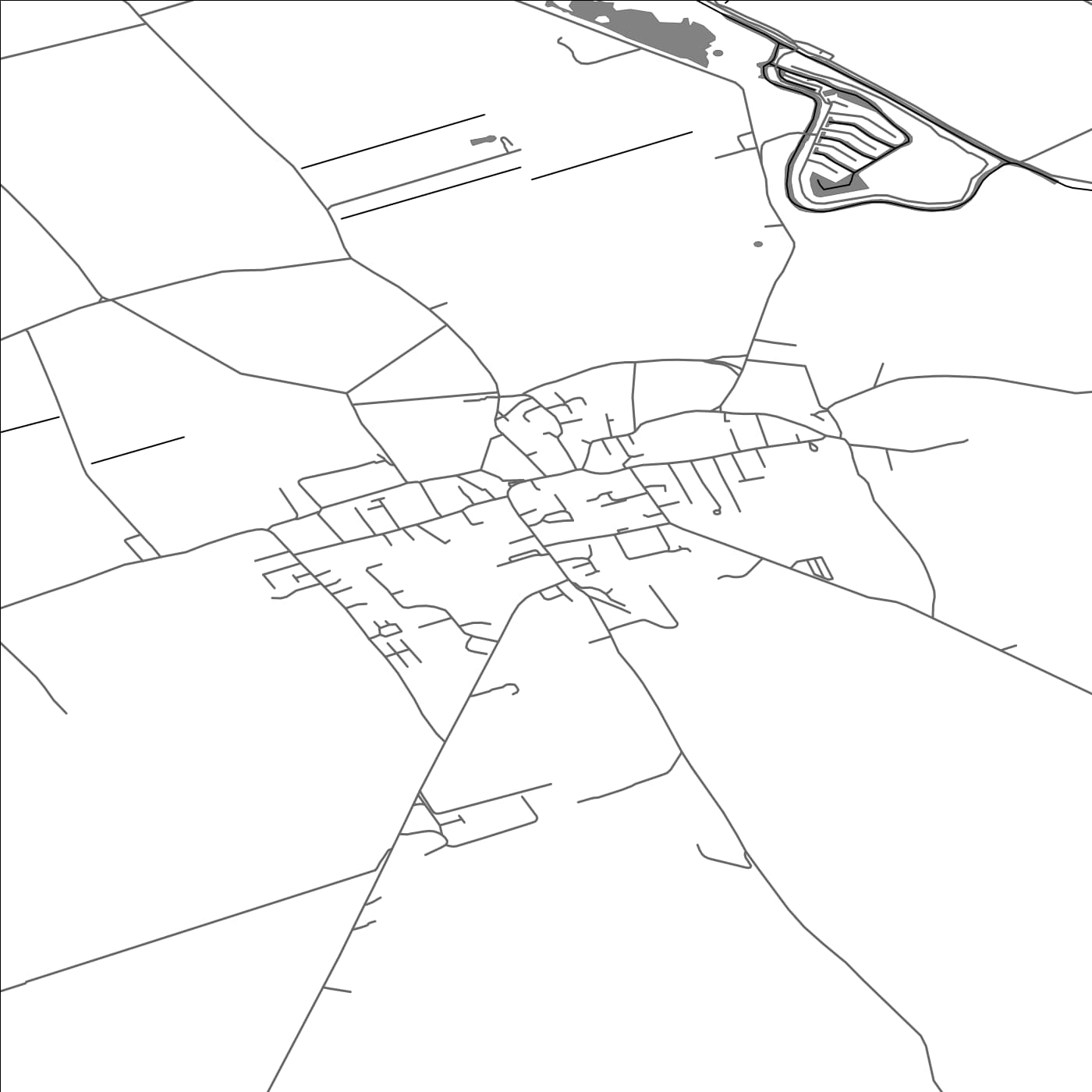 ROAD MAP OF ISLEHAM, UNITED KINGDOM BY MAPBAKES