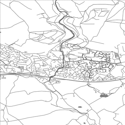 ROAD MAP OF IVYBRIDGE, UNITED KINGDOM BY MAPBAKES