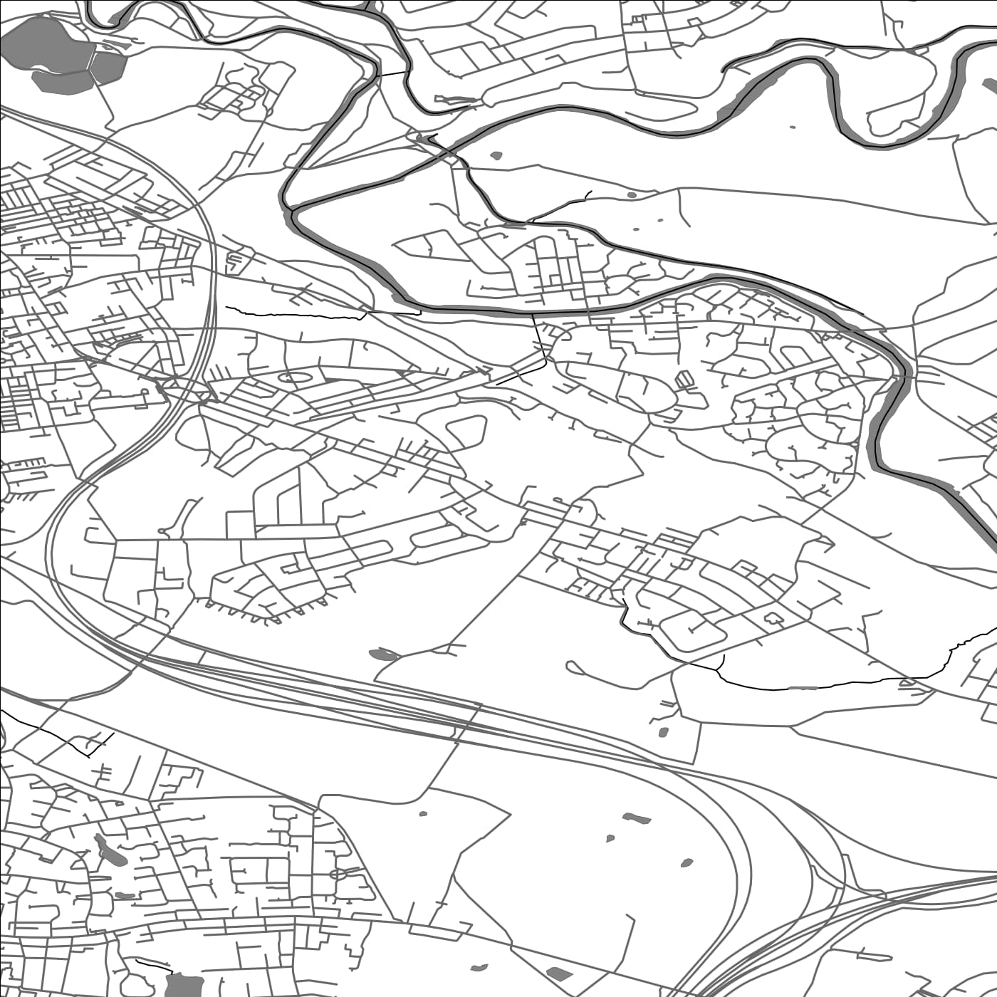 ROAD MAP OF KEARSLEY, UNITED KINGDOM BY MAPBAKES