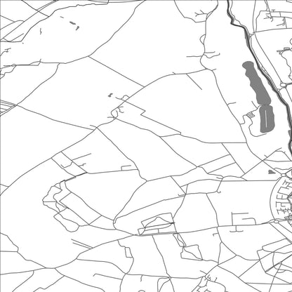 ROAD MAP OF KEMPSTON RURAL, UNITED KINGDOM BY MAPBAKES