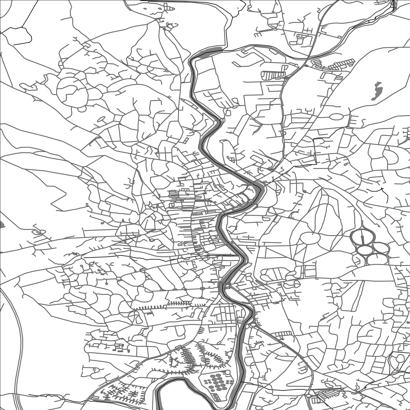 ROAD MAP OF KENDAL, UNITED KINGDOM BY MAPBAKES