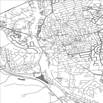 ROAD MAP OF KETTERING, UNITED KINGDOM BY MAPBAKES