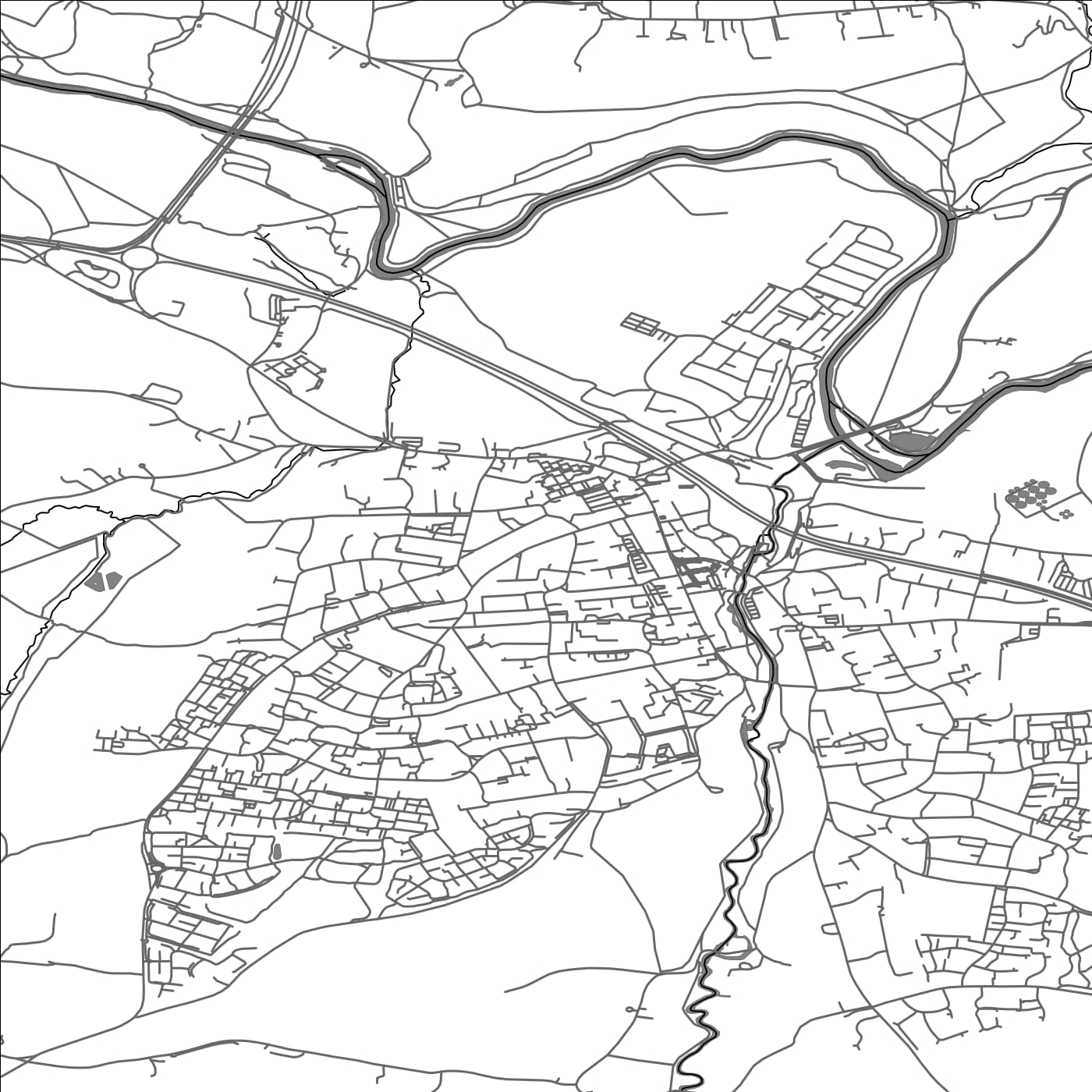 ROAD MAP OF KEYNSHAM, UNITED KINGDOM BY MAPBAKES