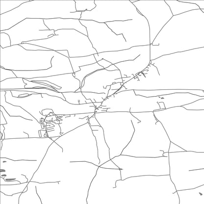 ROAD MAP OF KILKHAMPTON, UNITED KINGDOM BY MAPBAKES