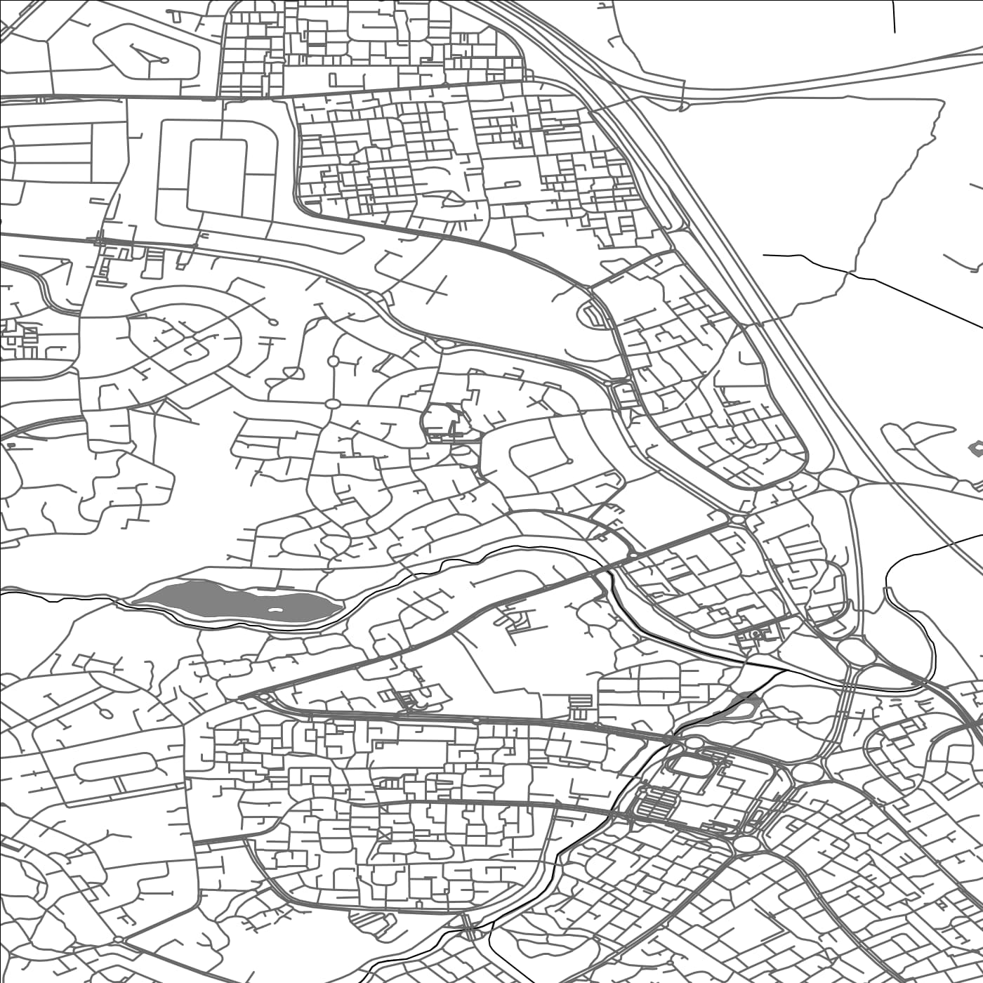 ROAD MAP OF KINGSHURST, UNITED KINGDOM BY MAPBAKES