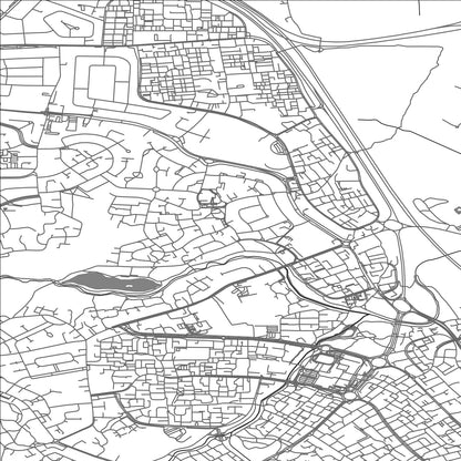 ROAD MAP OF KINGSHURST, UNITED KINGDOM BY MAPBAKES