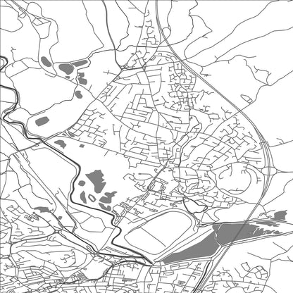 ROAD MAP OF KINGSTEIGNTON, UNITED KINGDOM BY MAPBAKES