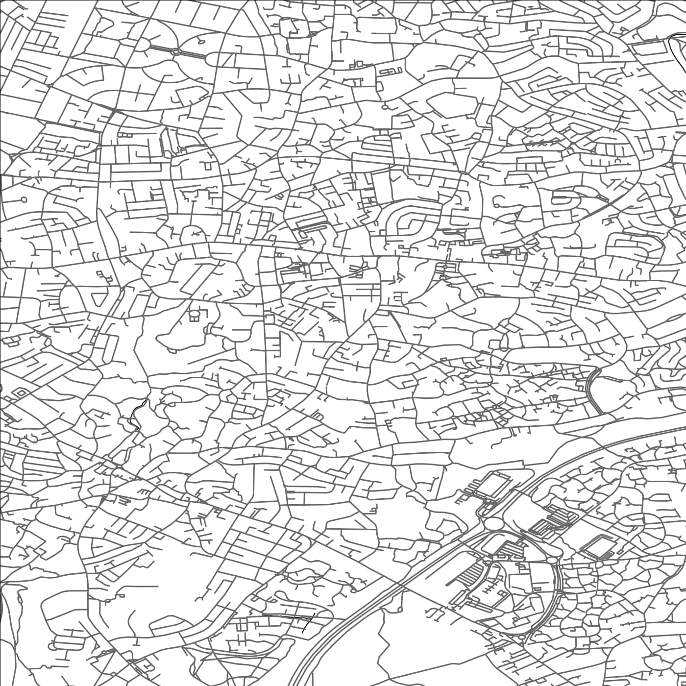 ROAD MAP OF KINGSWOOD, UNITED KINGDOM BY MAPBAKES