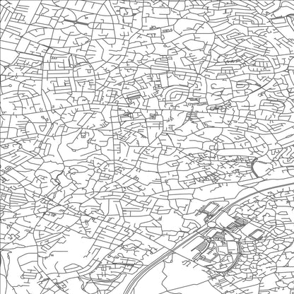 ROAD MAP OF KINGSWOOD, UNITED KINGDOM BY MAPBAKES