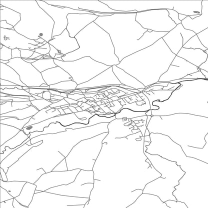 ROAD MAP OF KINGTON, UNITED KINGDOM BY MAPBAKES