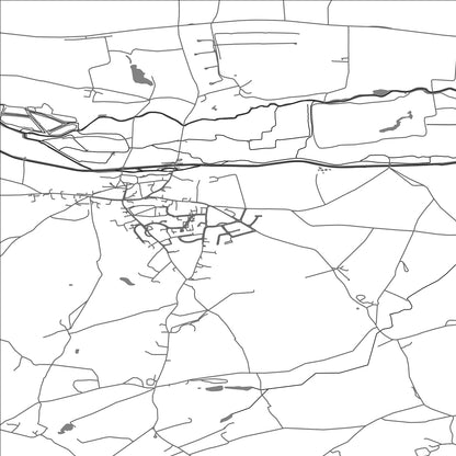 ROAD MAP OF KINTBURY, UNITED KINGDOM BY MAPBAKES