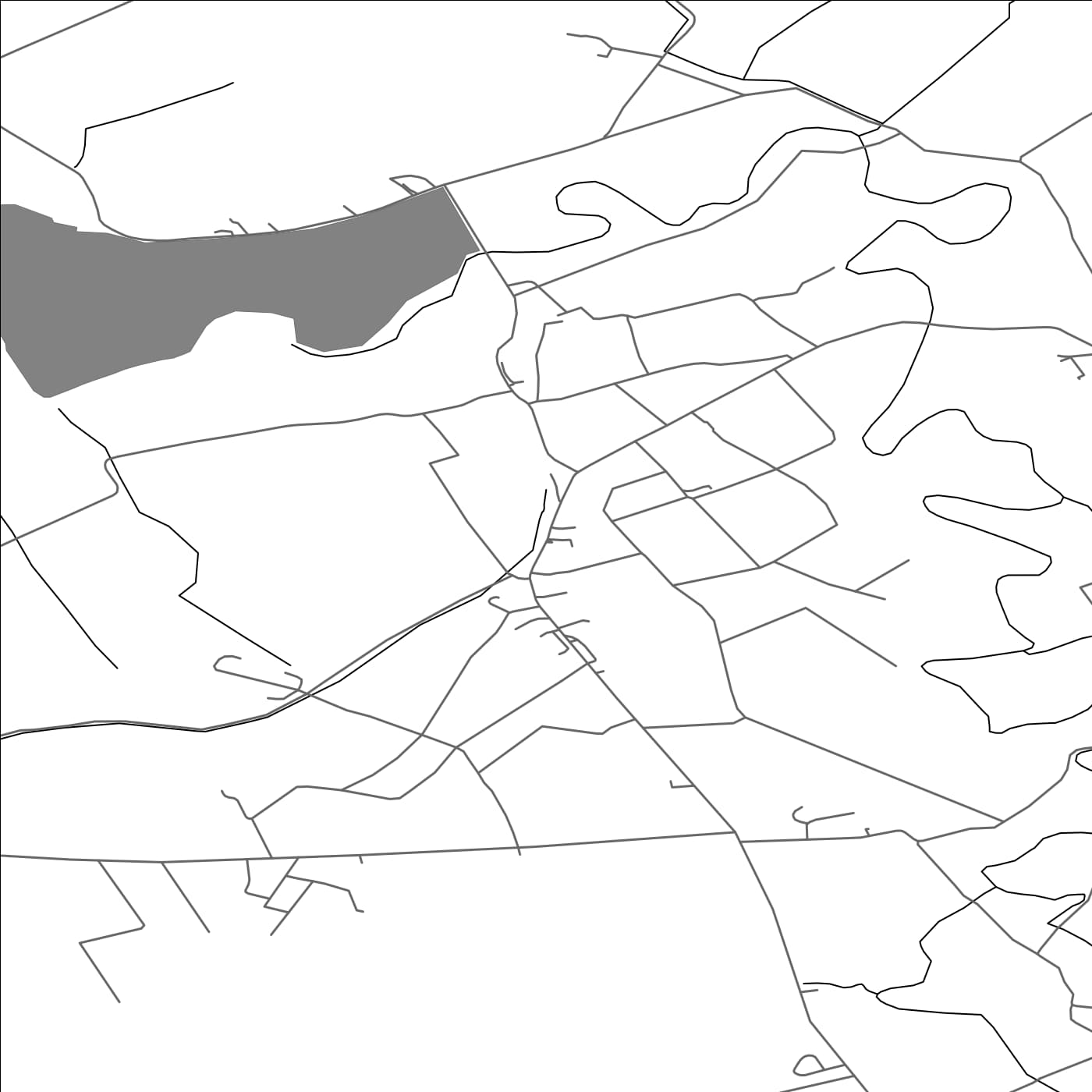 ROAD MAP OF KIRKBRIDE, UNITED KINGDOM BY MAPBAKES