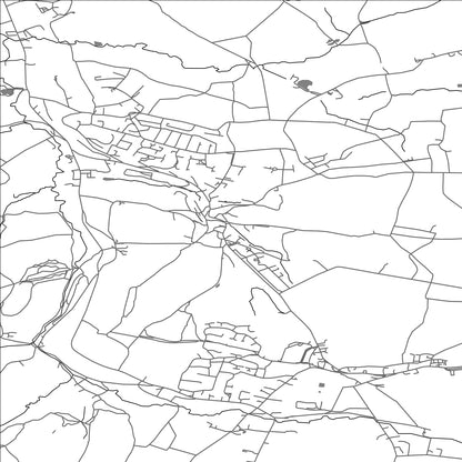 ROAD MAP OF KIRKBURTON, UNITED KINGDOM BY MAPBAKES