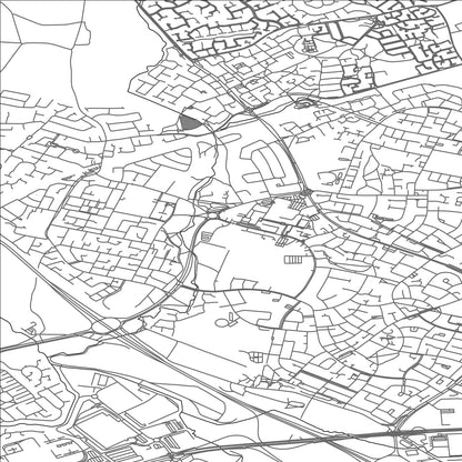 ROAD MAP OF KIRKBY, UNITED KINGDOM BY MAPBAKES