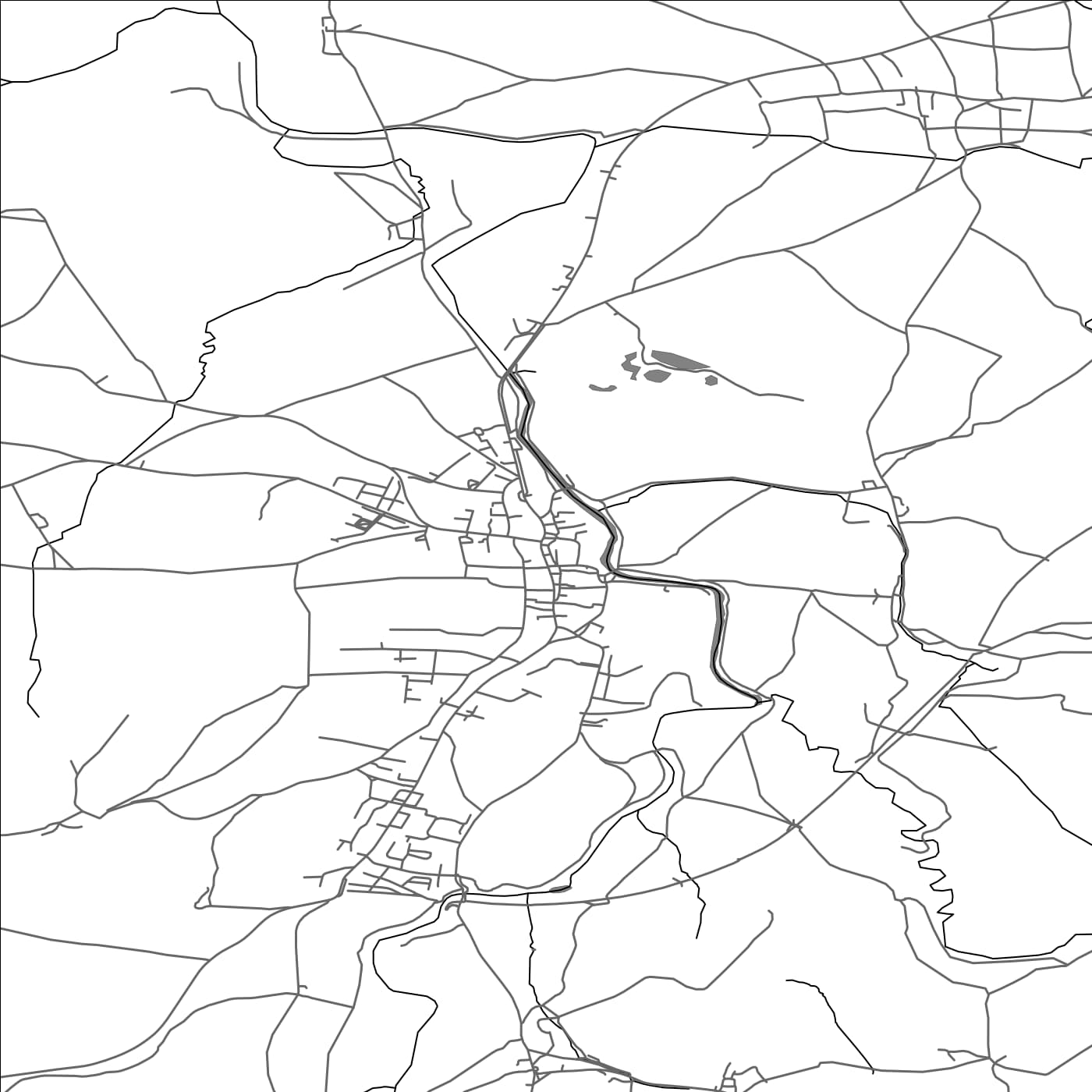 ROAD MAP OF KIRKBY STEPHEN, UNITED KINGDOM BY MAPBAKES