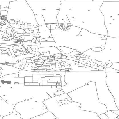 ROAD MAP OF KIRKHAM, UNITED KINGDOM BY MAPBAKES