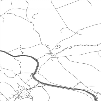 ROAD MAP OF KIRKOSWALD, UNITED KINGDOM BY MAPBAKES