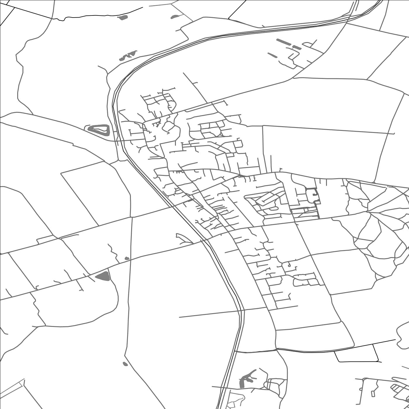 ROAD MAP OF LAKENHEATH, UNITED KINGDOM BY MAPBAKES