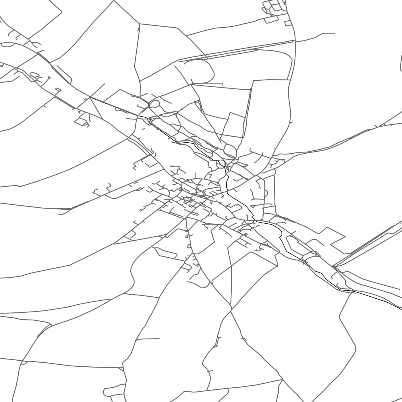 ROAD MAP OF LAMBOURN, UNITED KINGDOM BY MAPBAKES