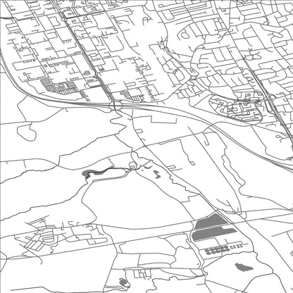 ROAD MAP OF LAMESLEY, UNITED KINGDOM BY MAPBAKES