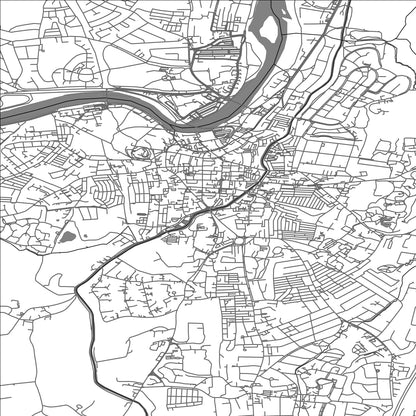 ROAD MAP OF LANCASTER, UNITED KINGDOM BY MAPBAKES